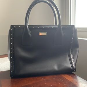 Kate Spade black studded tote